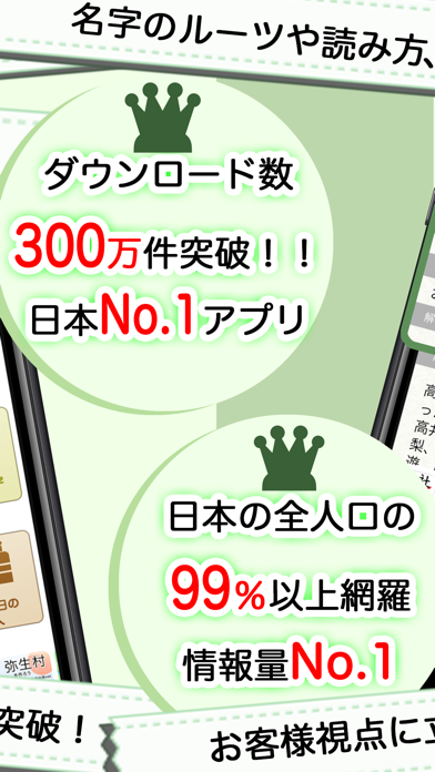 名字由来net 〜全国都道府県ランキングや家紋家系図 Screenshots