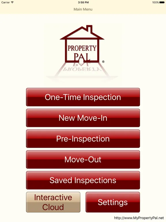 Ảnh chụp màn hình của Property Pal iPad 