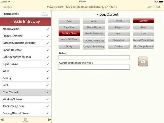 Ảnh chụp màn hình của Property Pal iPad 