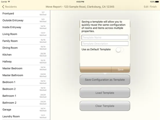 Ảnh chụp màn hình của Property Pal iPad 