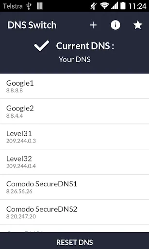 Zrzuty ekranu DNS Switch - Unlock Region Res