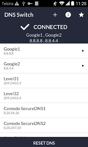 Zrzuty ekranu DNS Switch - Unlock Region Res