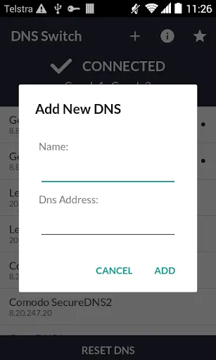 Zrzuty ekranu DNS Switch - Unlock Region Res