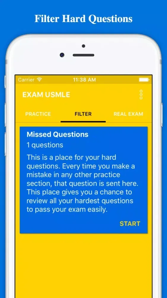 Ảnh chụp màn hình của 600 USMLE Exam Prep Tests