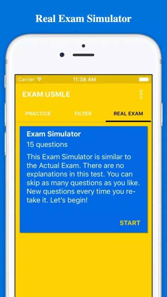 Ảnh chụp màn hình của 600 USMLE Exam Prep Tests