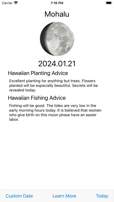 تصاویر Mahina Hawaiian Moon Calendar