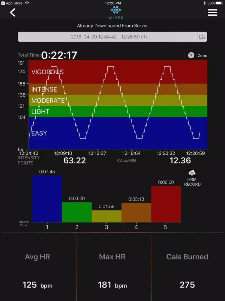 Capturas de tela do Wired. iPad 