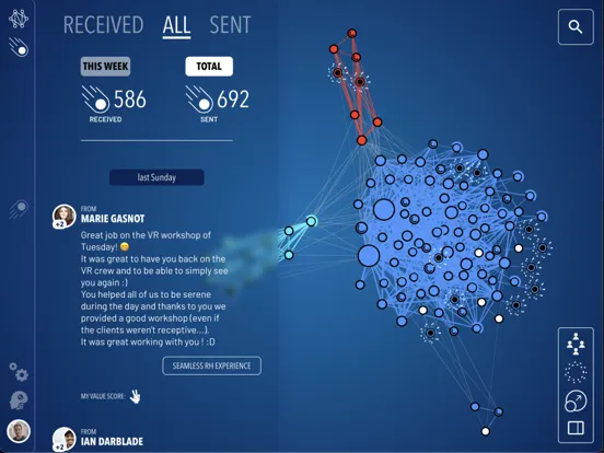 Capturas de tela do staRHs - positive feedback iPad 