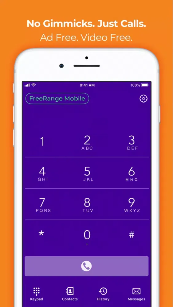 FreeRange Mobile: Call & Text应用截图