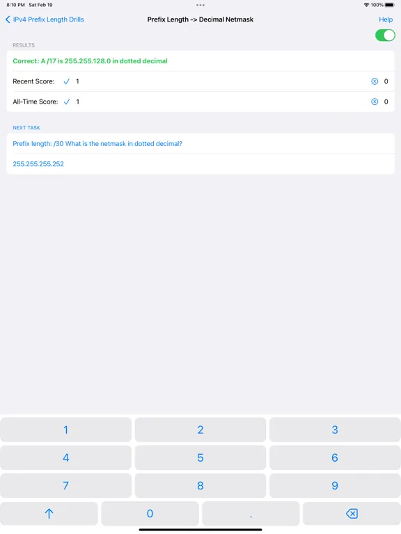 CIDR Trainer iPad  Screenshots