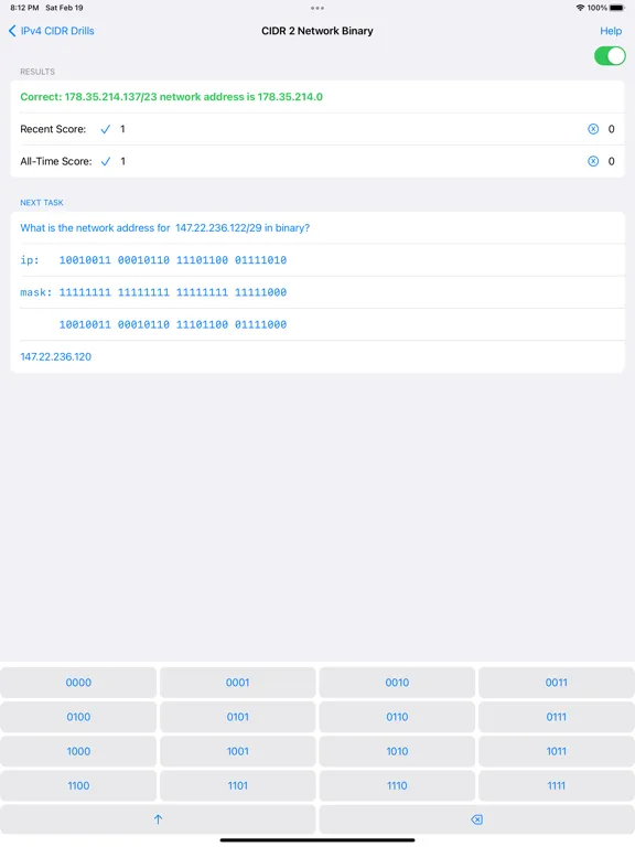 CIDR Trainer iPad  Screenshots