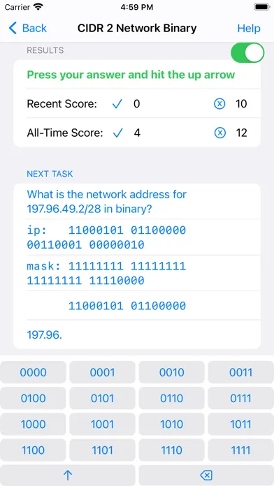 CIDR Trainer Screenshots