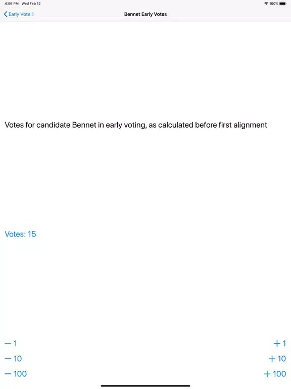 Screenshot di Caucus Report iPad 