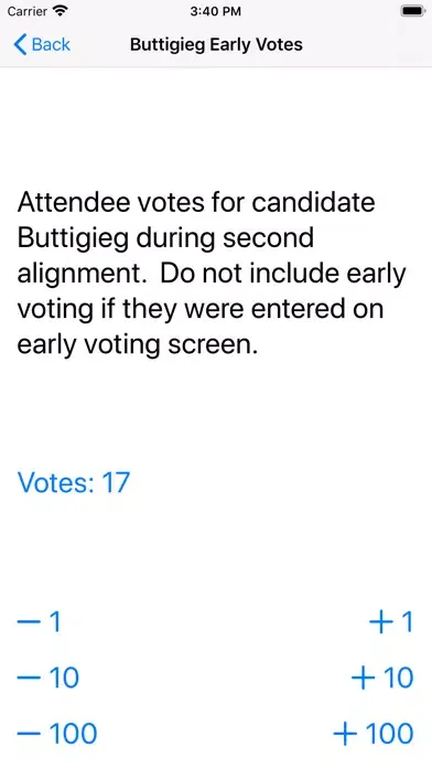 Screenshot di Caucus Report