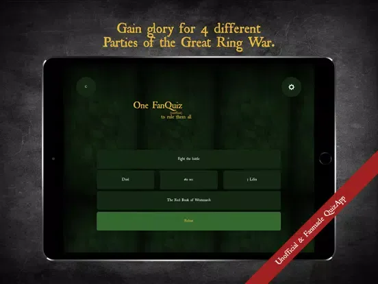 One Quiz to rule them all iPad 应用截图