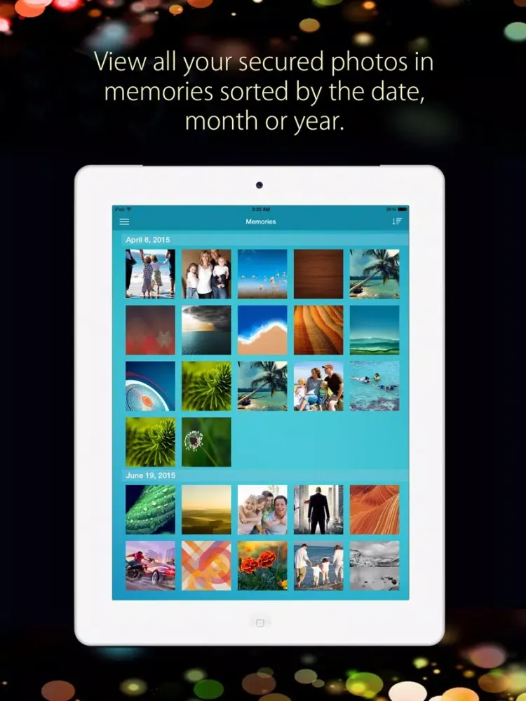 Captures d'écran de Secure Photo Gallery Pro iPad 