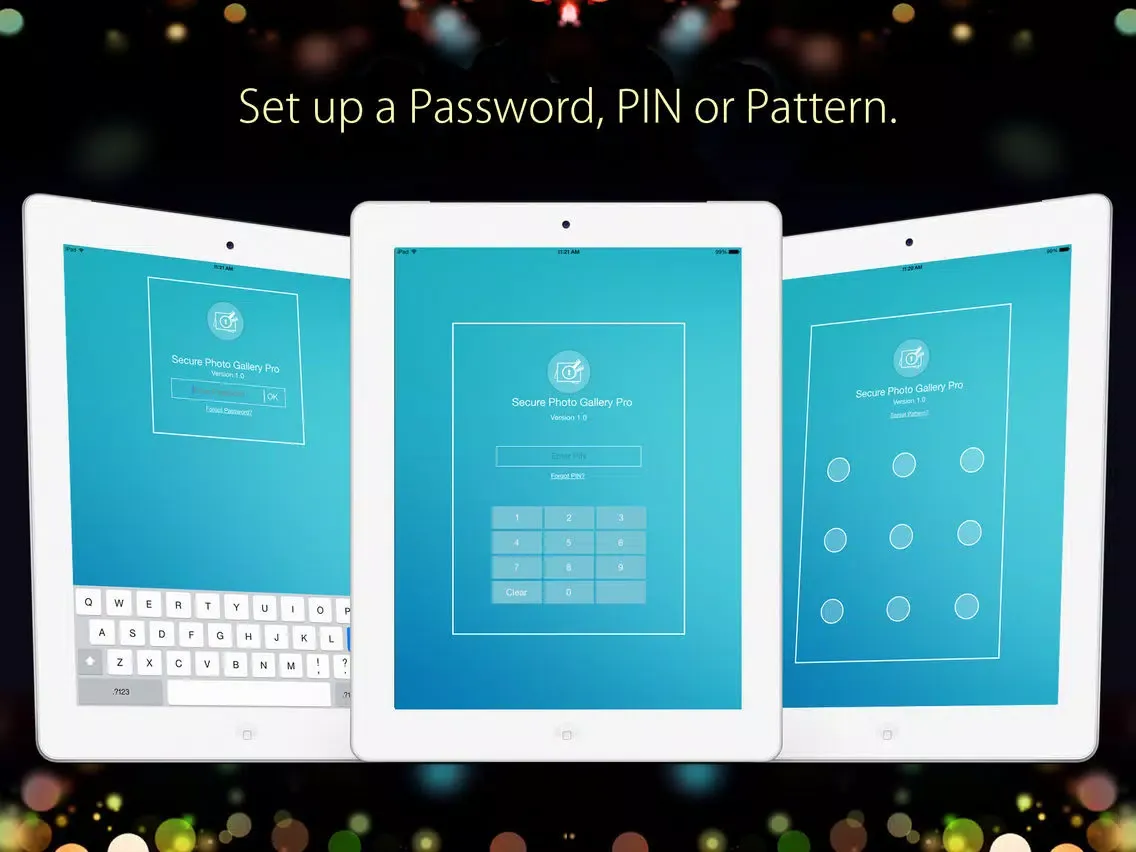 Captures d'écran de Secure Photo Gallery Pro iPad 