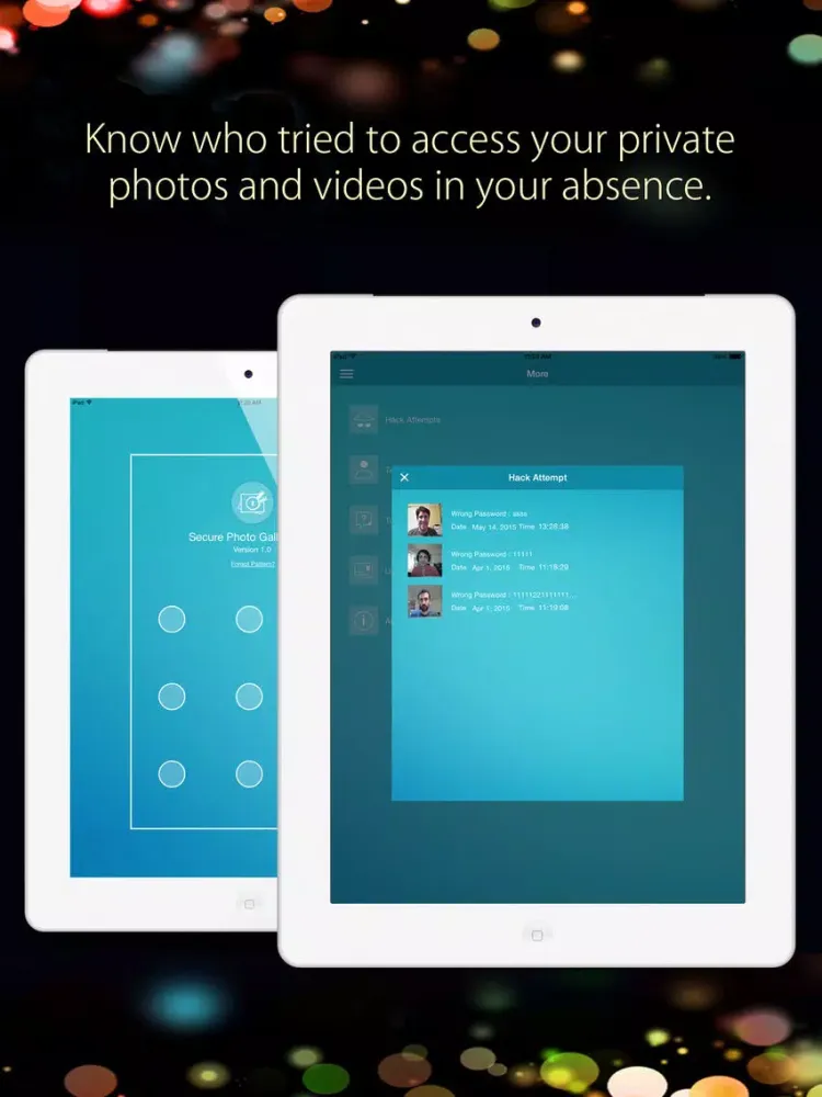 Captures d'écran de Secure Photo Gallery Pro iPad 