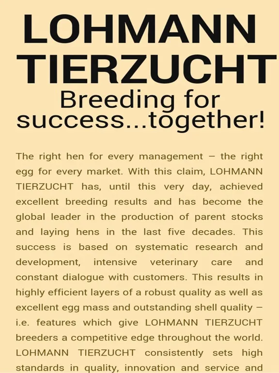 Lohmann Tierzucht iPad  스크린샷