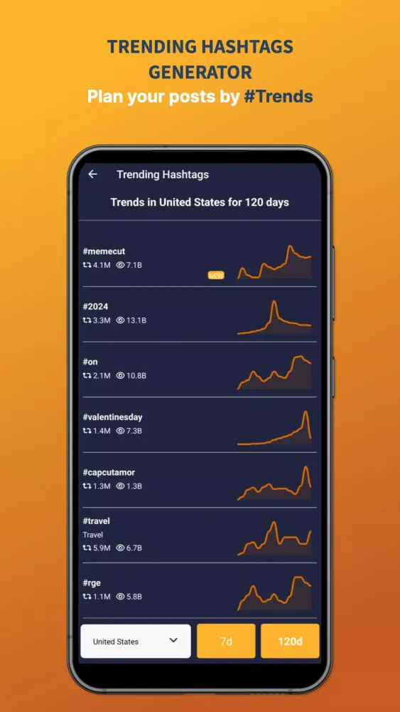 Trending Hashtags Inspector AI Screenshots