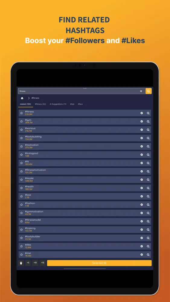 Trending Hashtags Inspector AI Screenshots