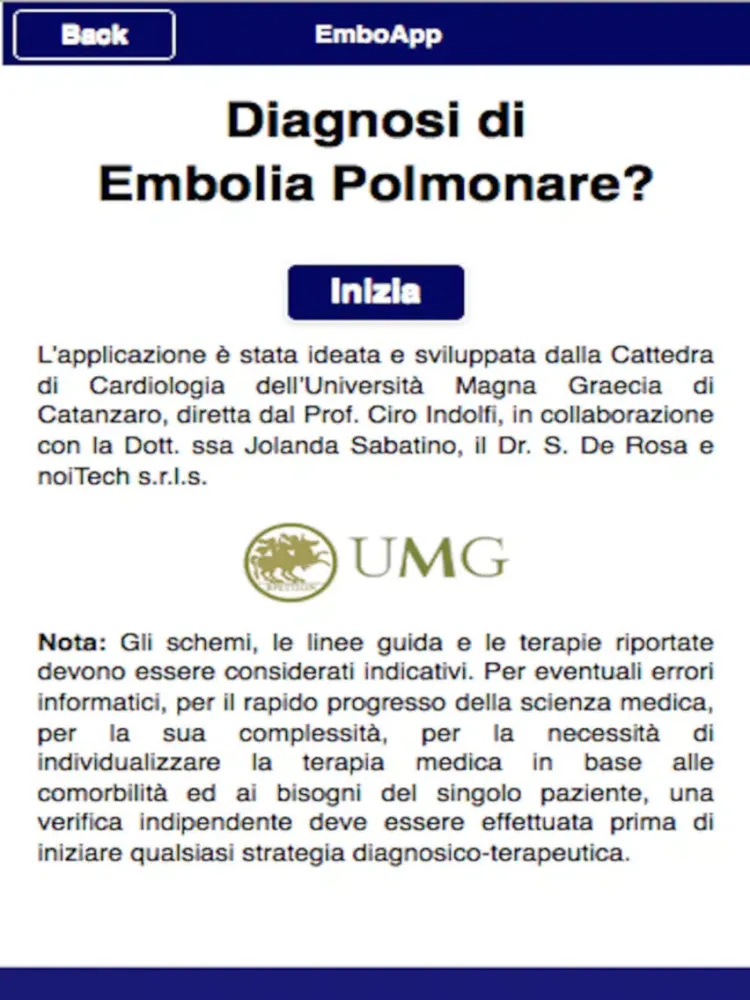 Capturas de tela do EmboApp iPad