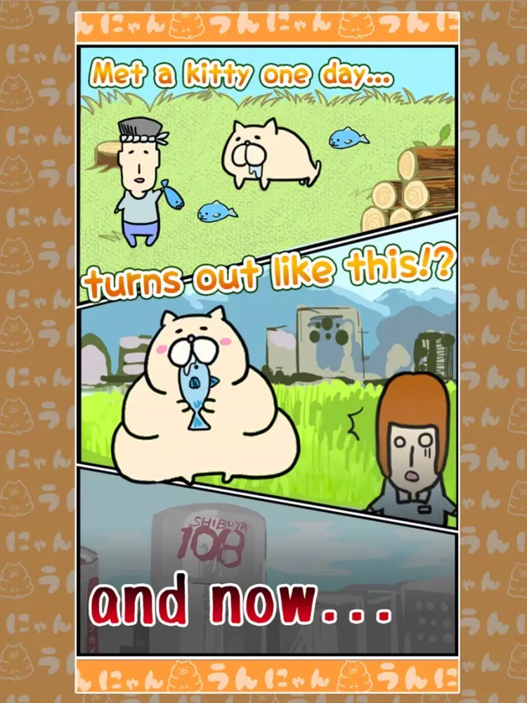 Ảnh chụp màn hình của Un-nyan -Kitty Evolution- funny tragic story for boredom iPad 