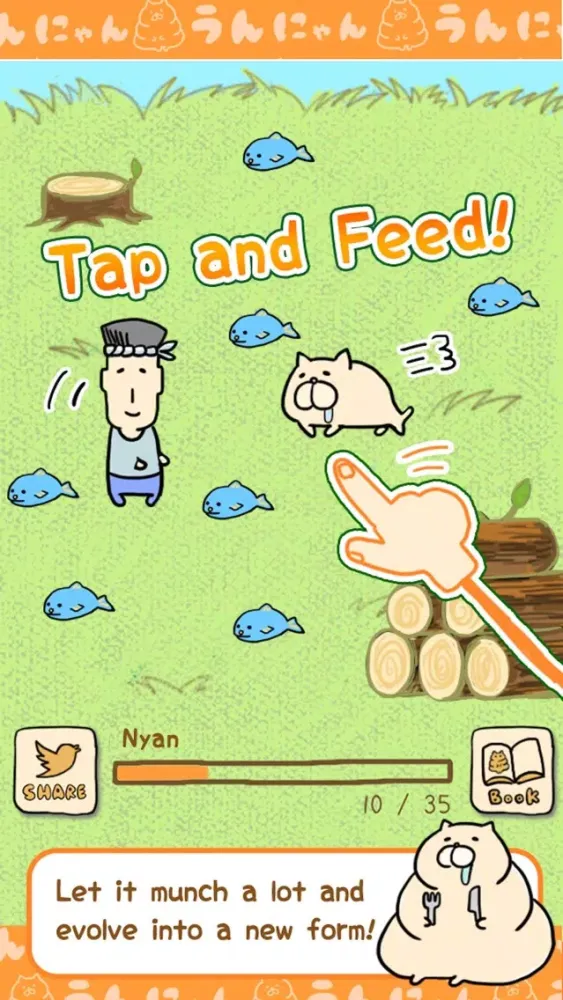 Ảnh chụp màn hình của Un-nyan -Kitty Evolution- funny tragic story for boredom