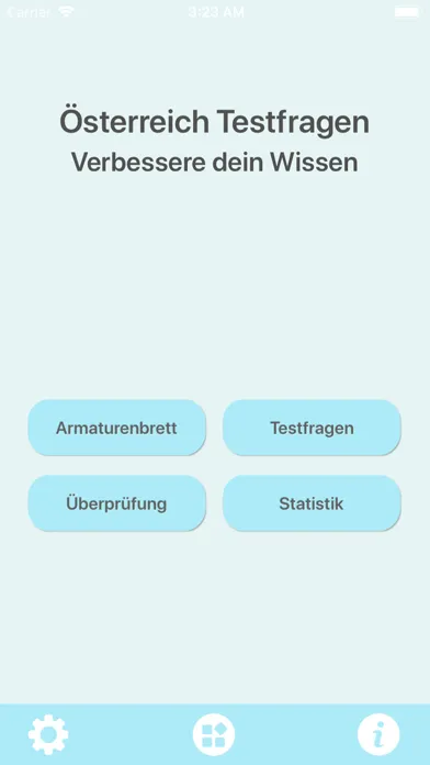 Zrzuty ekranu Österreich Testfragen