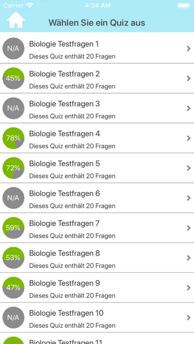 Biologie Testfragen سکرین شاٹس