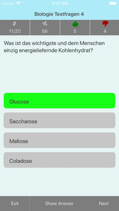 Biologie Testfragen سکرین شاٹس