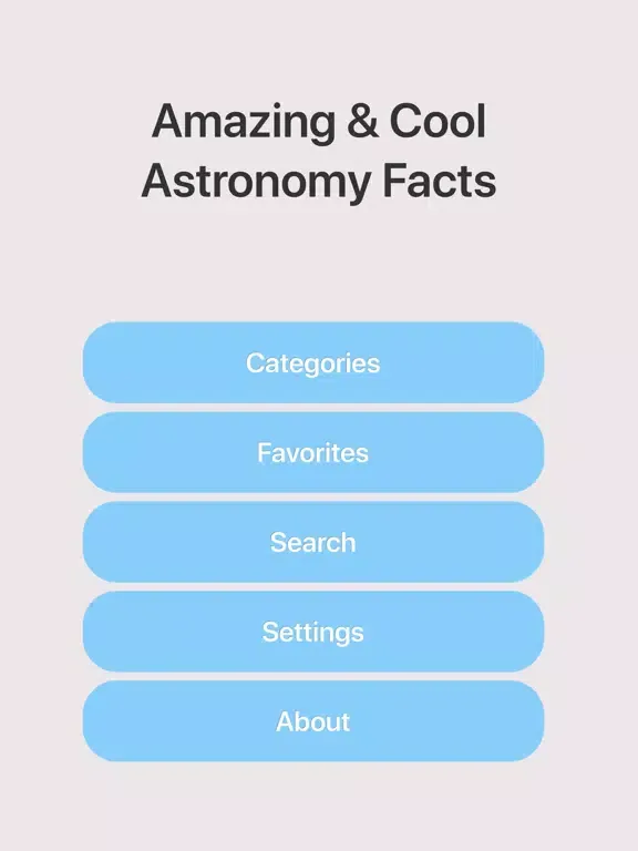 Capturas de pantalla de Interesting Astronomy Facts iPad 