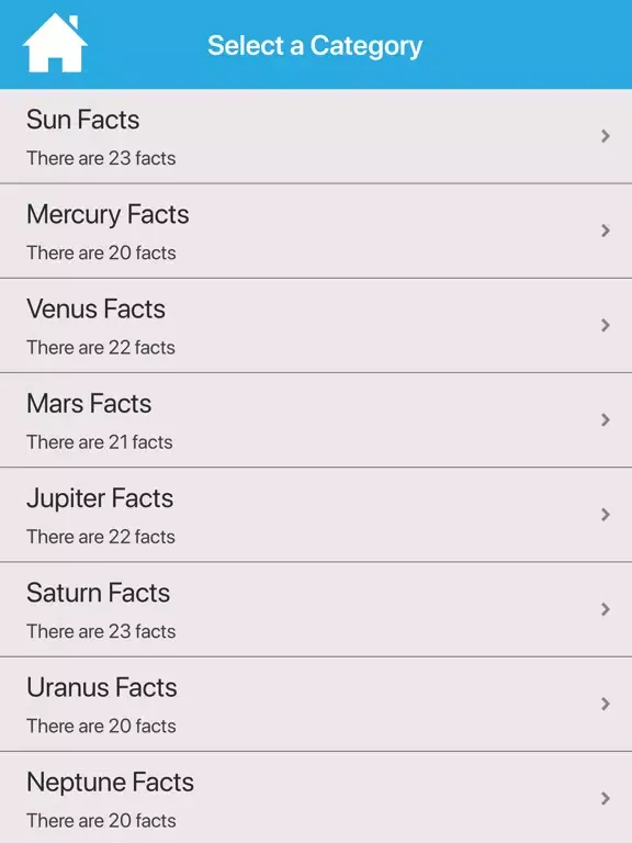 Capturas de pantalla de Interesting Astronomy Facts iPad 