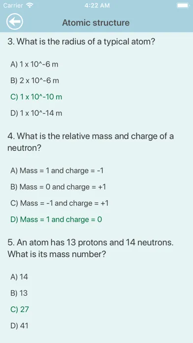 GCSE Chemistry Quiz应用截图