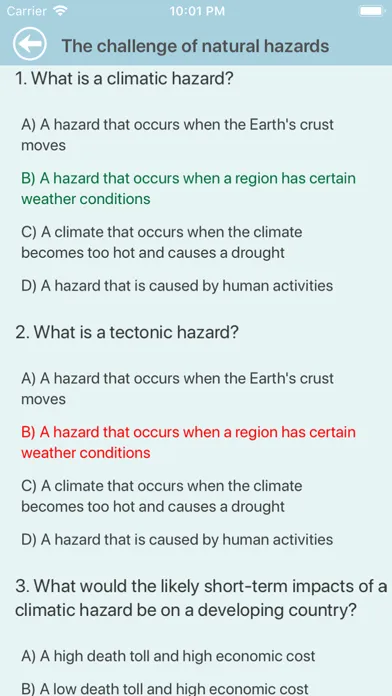 GCSE Geography Review স্ক্রিনশট