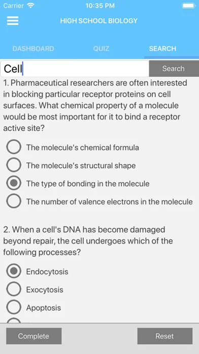 High School Biology 스크린샷