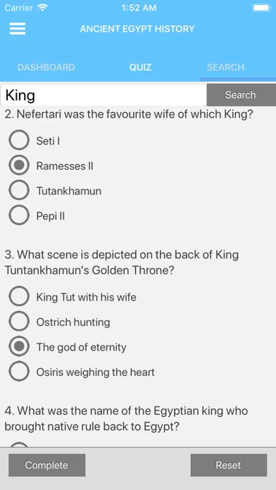 Ancient Egypt Quizzes应用截图