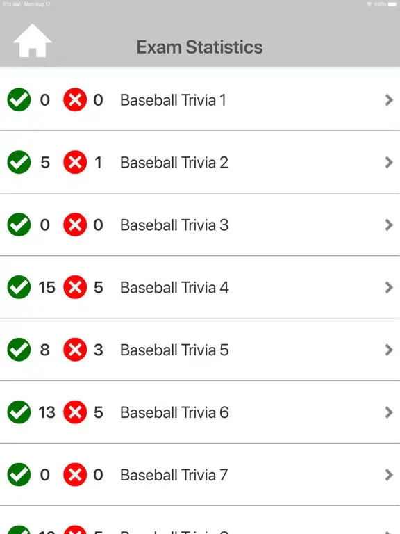 The Baseball Trivia Quiz iPad 应用截图