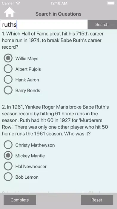 The Baseball Trivia Quiz应用截图