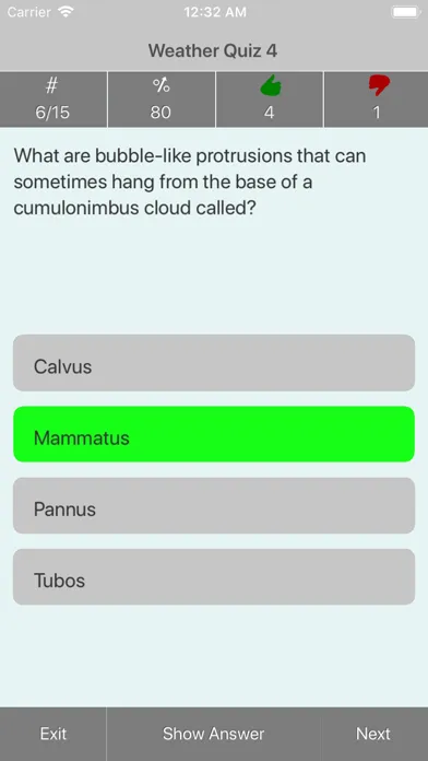 Ảnh chụp màn hình của The Weather Quizzes