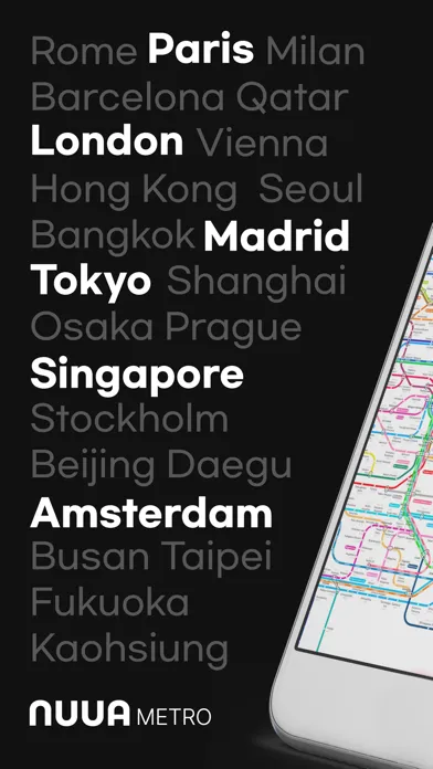 NUUA METRO- Offline Subway Map应用截图