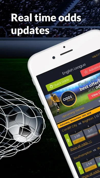 Tangkapan skrin English Football Odds Magic