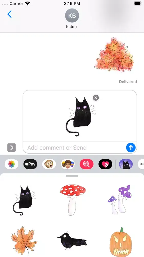Artistic Halloween Stickers स्क्रीनशॉट