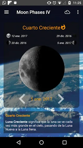 Capturas de tela do Moon Phases Pro