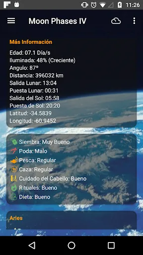 Capturas de tela do Moon Phases Pro