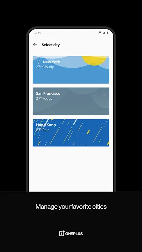 OnePlus Weather Ekran Görüntüleri