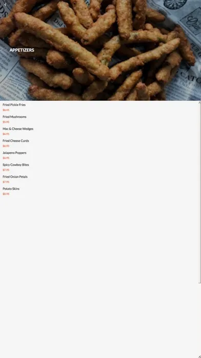 Capturas de tela do BG Burgers