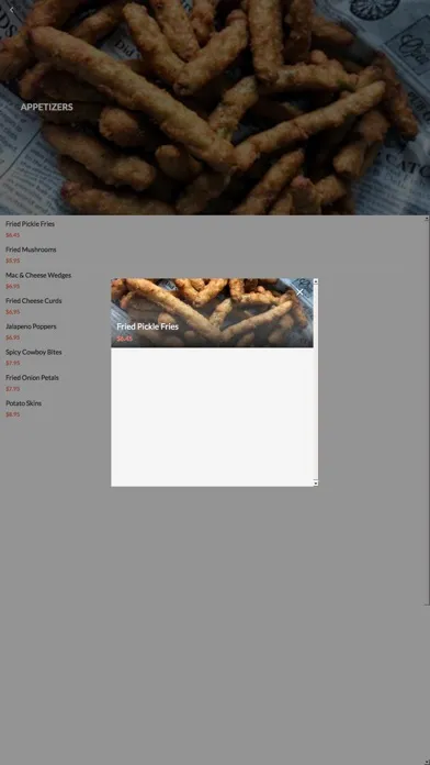 Capturas de tela do BG Burgers