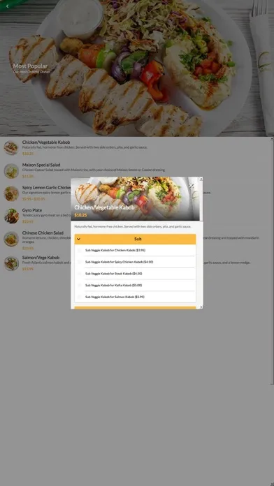 Tangkapan skrin Chicken Maison