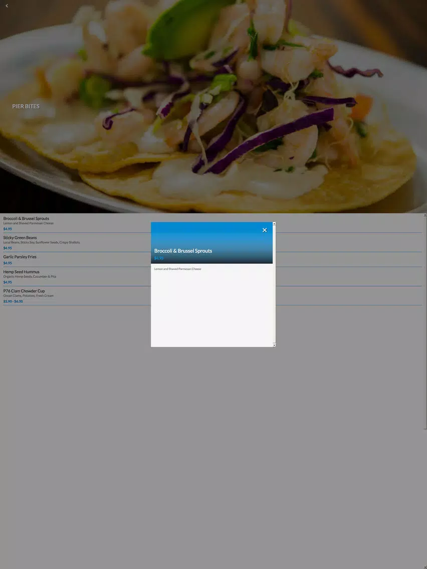 Pier 76 Fish Grill iPad 应用截图